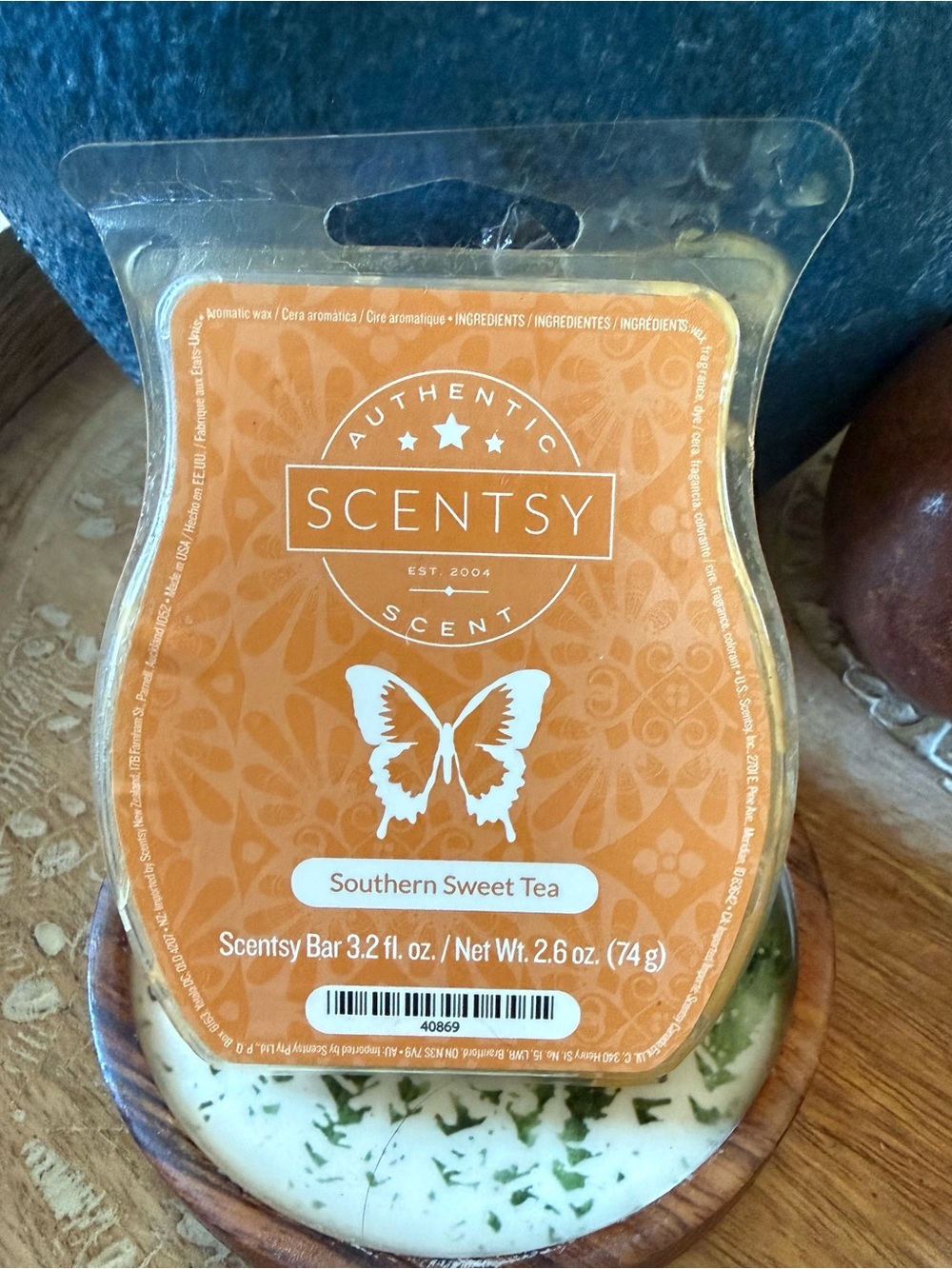 Retired Scentsy Wax Melts Southern Sweet Tea Fragrance USA New Hard To Find New